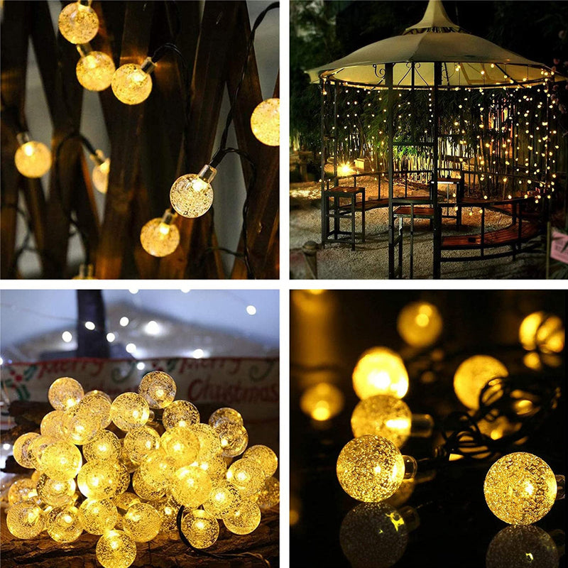 50 LED Solar Globe Waterproof String Light