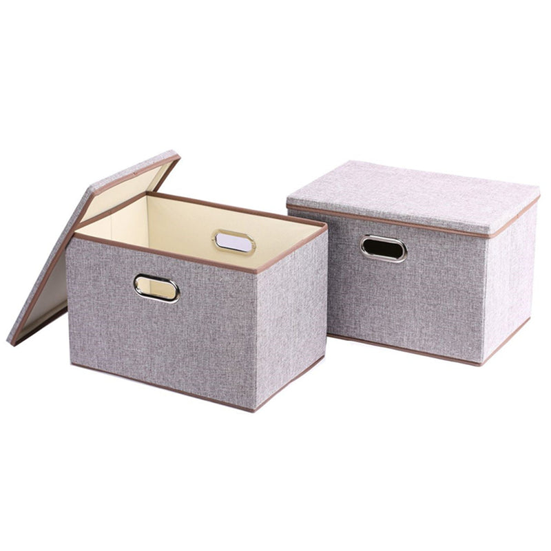 2 Pack Folding Canvas Storage Box