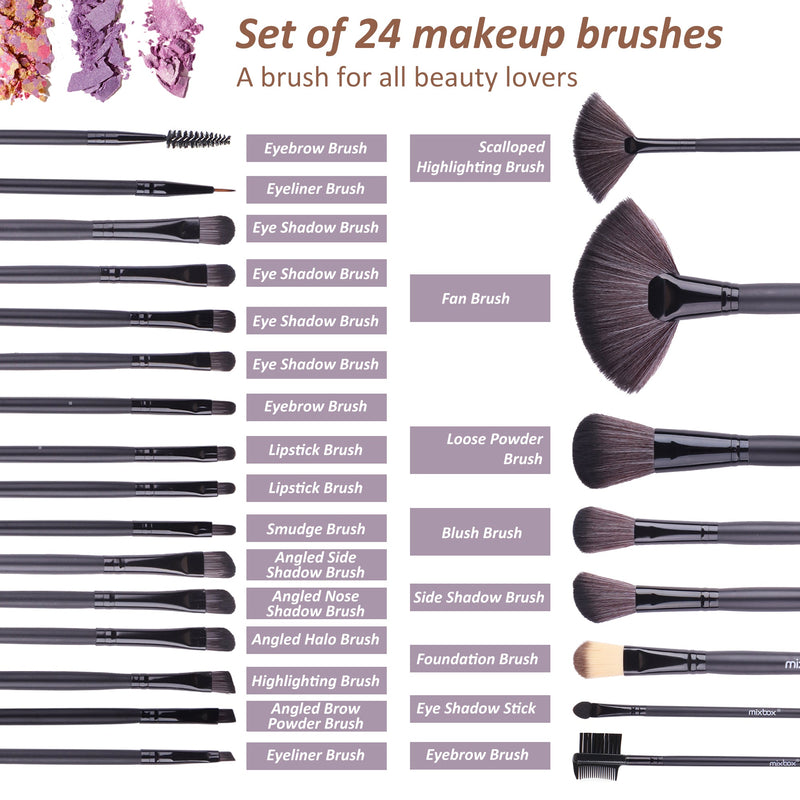 24Pcs Professional Makeup Brush Set