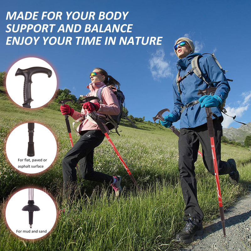 Ultra Light Aluminum Alloy Telescopic Trekking Pole