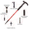 Ultra Light Aluminum Alloy Telescopic Trekking Pole