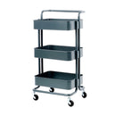 3 Tier Metal Utility Rolling Cart Trolley (Clearing Item)