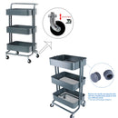 3 Tier Metal Utility Rolling Cart Trolley (Clearing Item)