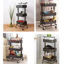 3 Tier Metal Utility Rolling Cart Trolley (Clearing Item)