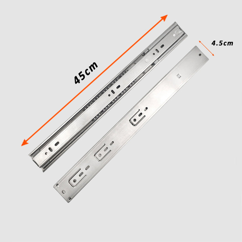 Three Section Soft Close Drawer Slides