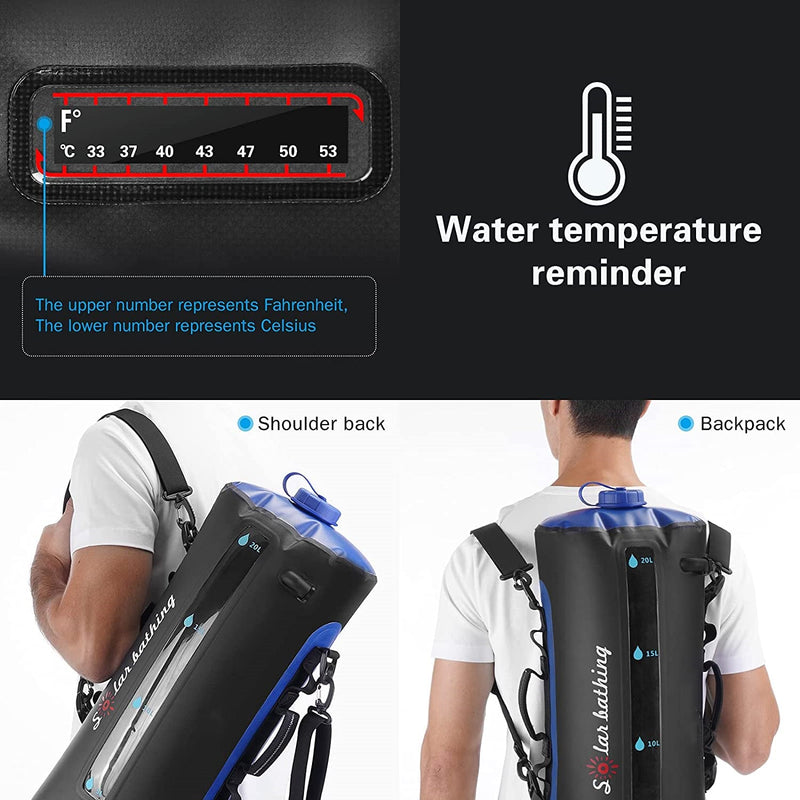 Outdoor Camping Shower Water Bag 20L