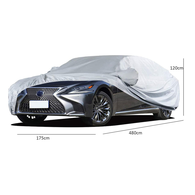 Silver Weatherproof Car Cover - Sedan