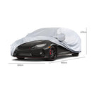 Silver Weatherproof Car Cover - Hatchback