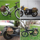 Canvas Saddle Pannier Bicycle Bike Bag