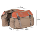 Canvas Saddle Pannier Bicycle Bike Bag