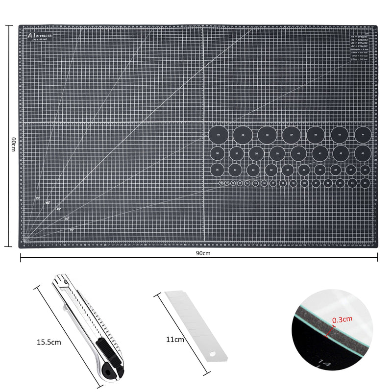 A1 Cutting Mat & Utility Knife Set