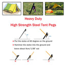 Tent Pegs & Camping Hammer Set