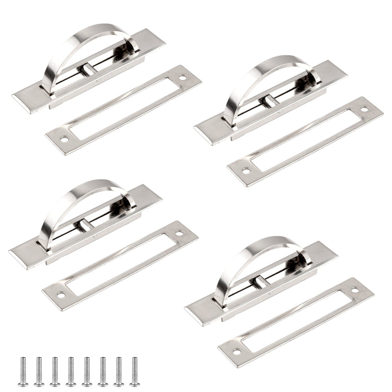 Pack of 4 Hidden Rotatable Cabinet Drawer Tatami Handle Set