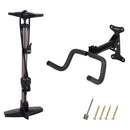 Adjustable Bicycle Wall Hanger Rack & Tyre Pump Set