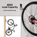 2Pcs Vertical Bicycle Wall Mounted Hooks