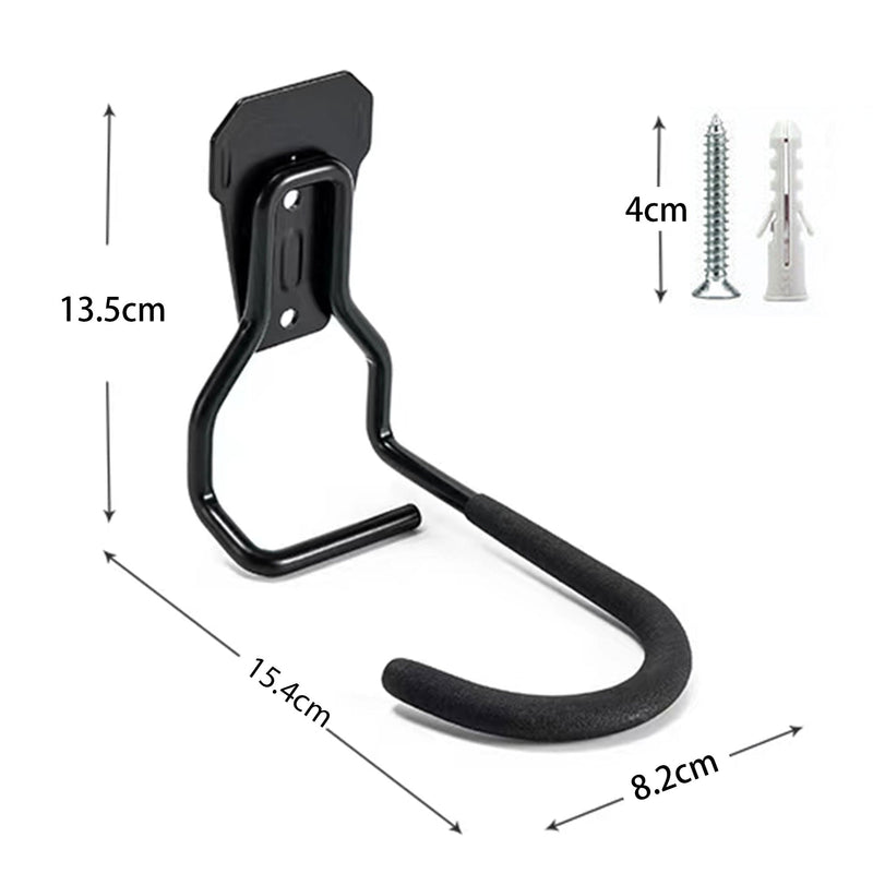 2Pcs Vertical Bicycle Wall Mounted Hooks