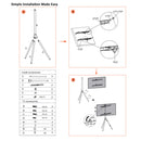 Beechwood TV Floor Stand Monitor Easel for 32-65Inch TVs