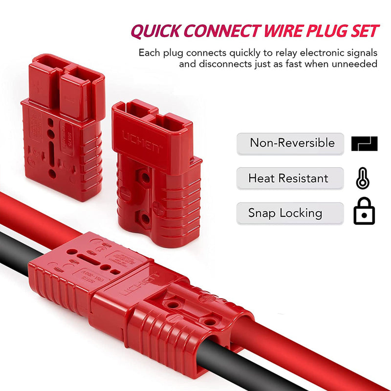 50A Auto Battery Quick Connect Wire Harness Plug Kit