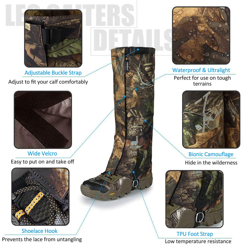 Waterproof Camouflage Hiking Leg Guards Gaiters