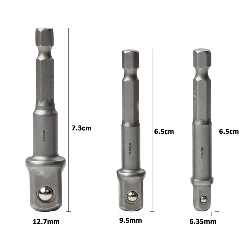 6Pcs Hex Socket Drill Bit Adapter