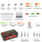 75PCs Fishing Baits Lures Kit and Tackle Storage Box Set