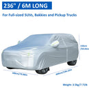 236 Inches 6m Car Cover for Bakkies Full Size SUVs Pickup Trucks