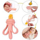 2 in 1 Baby Banana Teether and Baby Safety Feeder â€“ Pink