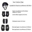 Skateboard Knee Elbow Pads & Helmet 7Pcs Set for Kids & Youngs