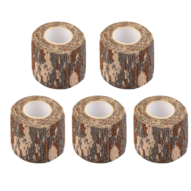 Outdoor Elastic Camouflage Tape 5 Rolls Set