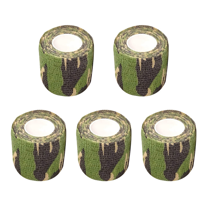 Outdoor Elastic Camouflage Tape 5 Rolls Set