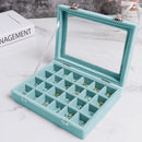 24 Slots Velvet Jewelry Display Tray