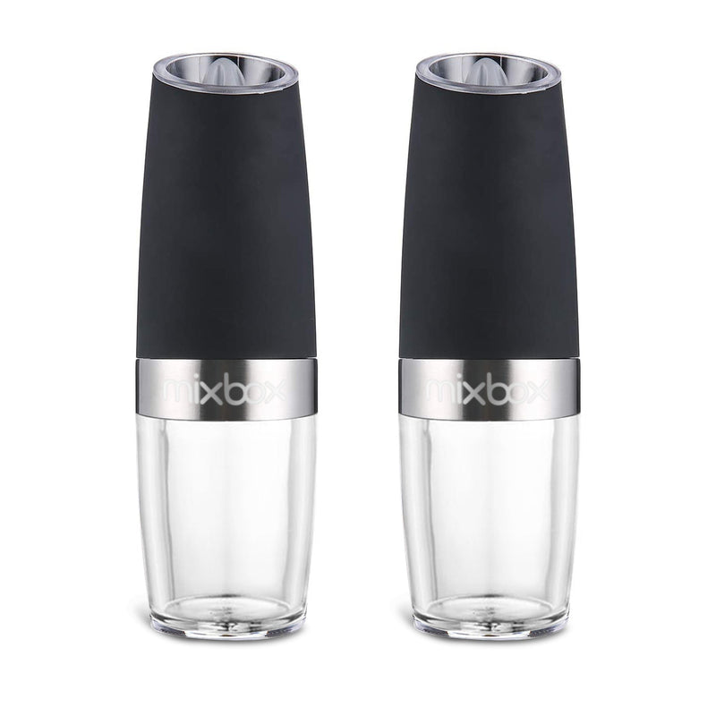 Electric Gravity Salt Pepper Grinder Mill - 2Pcs Set