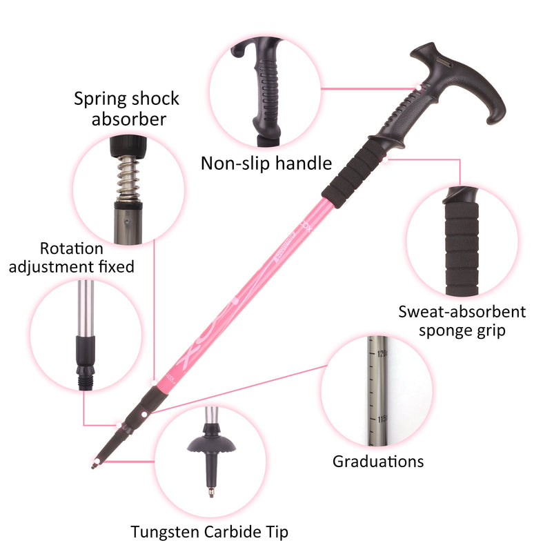 Ultra Light Aluminum Alloy Telescopic Trekking Pole