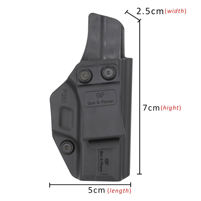 Tuckable IWB Pistol Holster with Belt Clip for SIG P365