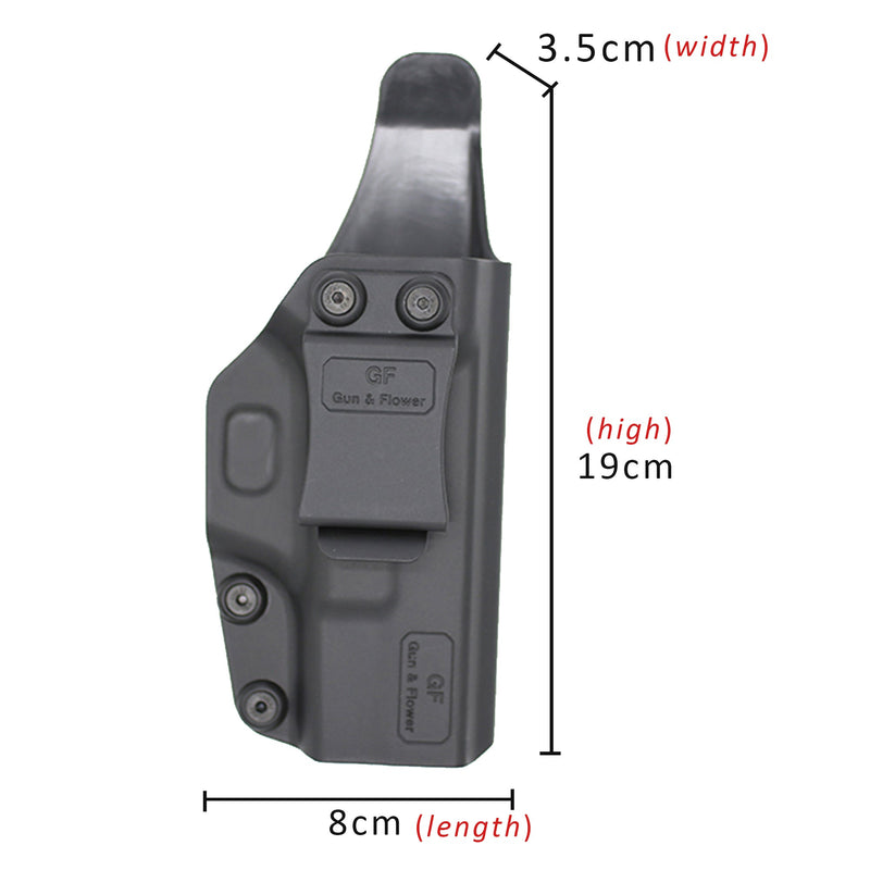 Tuckable IWB Holster with Belt Clip for Glock19