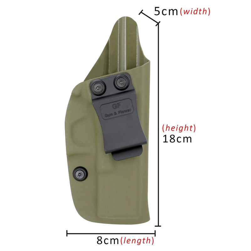 Concealed Right Hand Kydex Pistol Holster for Glock17-Army Green