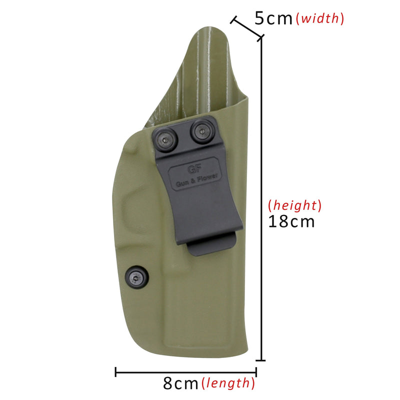 Concealed Right Hand Kydex Pistol Holster for Glock19 - Army Green