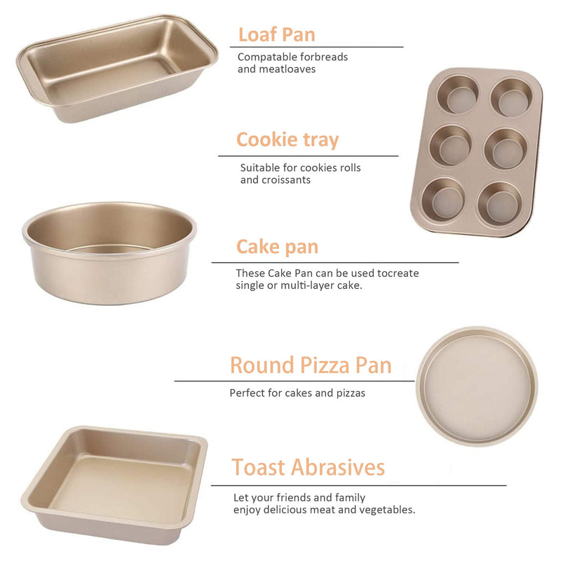 5Pcs Non Stick Bakeware Set