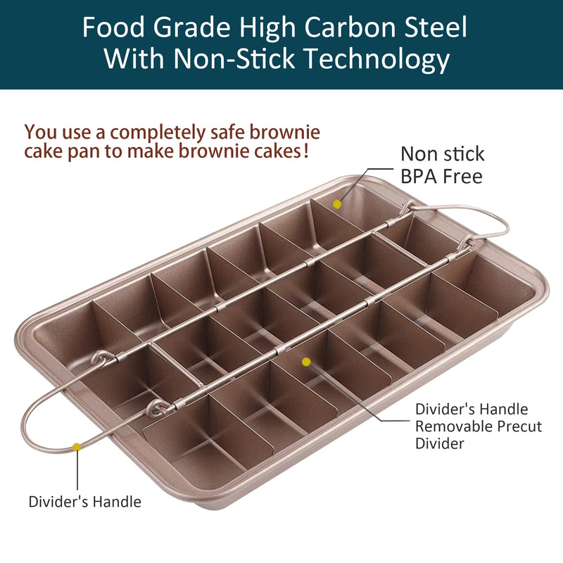 Non Stick Square Baking Pan Brownie Tray