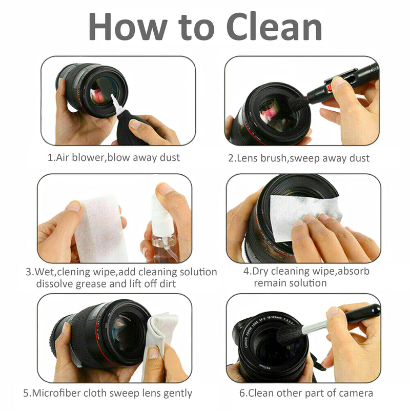 12Pcs Camera Lens Cleaning Tools Kit