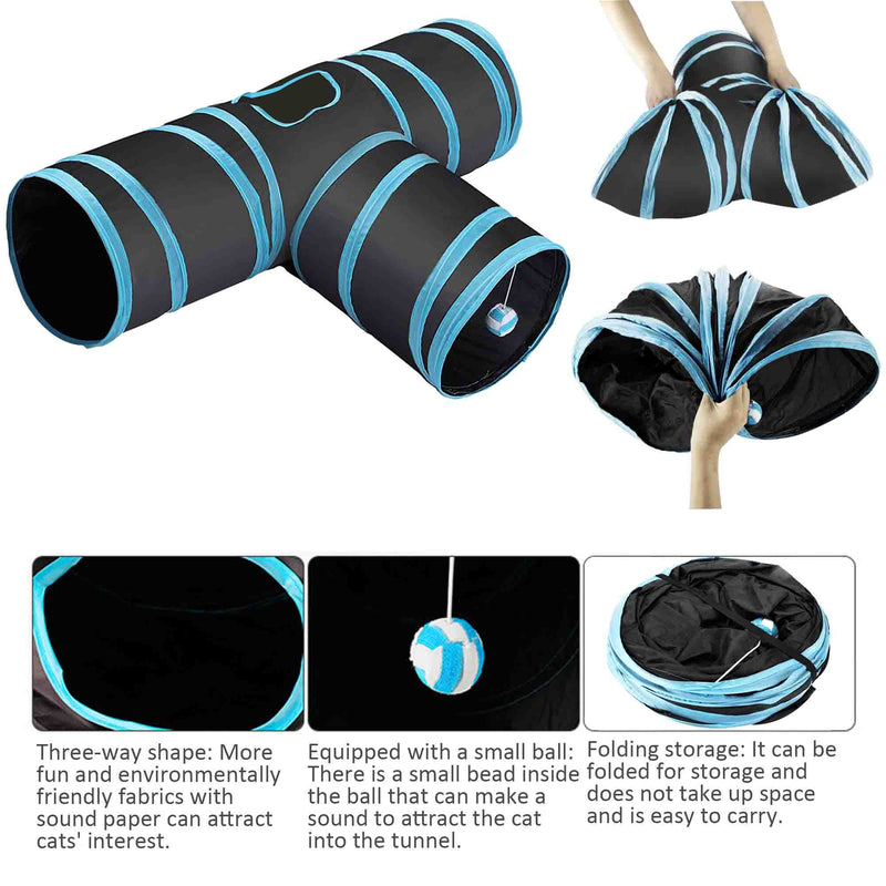 Foldable Cat Tunnel Toy