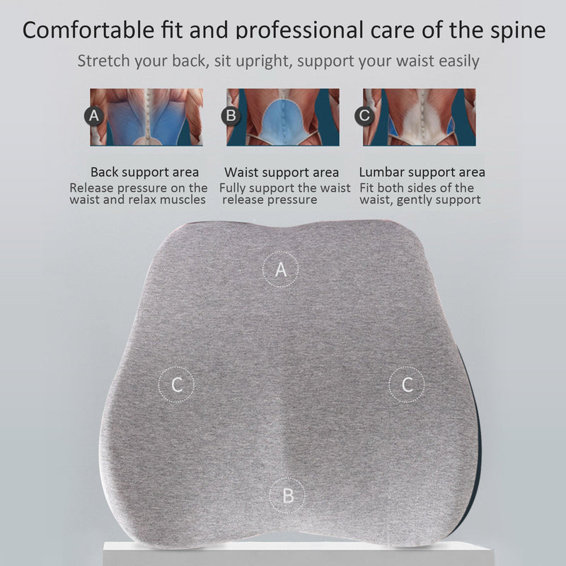 Memory Foam Back Lumbar Support Cushion