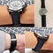 Napa Pattern Genuine Leather Watch Band - 18mm