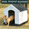 Indoor Outdoor Plastic Waterproof Dog House Kennel - L