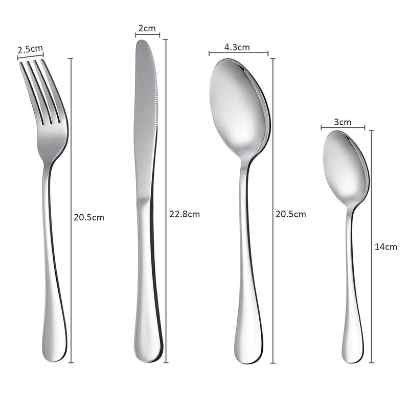 24 Pcs Stainless Steel Cutlery Set