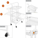 3 Tier Adjustable Rolling Utility Cart