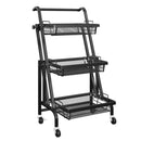 3 Tier Adjustable Rolling Utility Cart