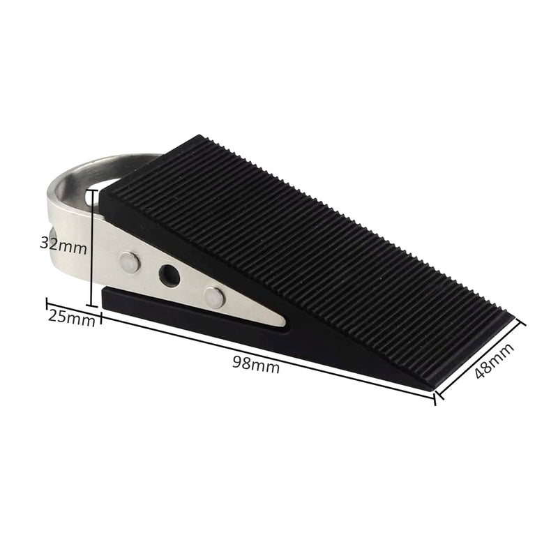 Rubber Door Stopper Wedge - 4PCs