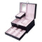 PU Leather Jewelry Box Organizer with Drawer