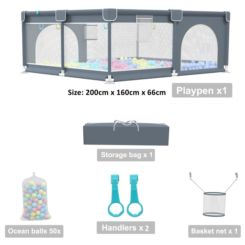 Baby Playpen Activity Center Set